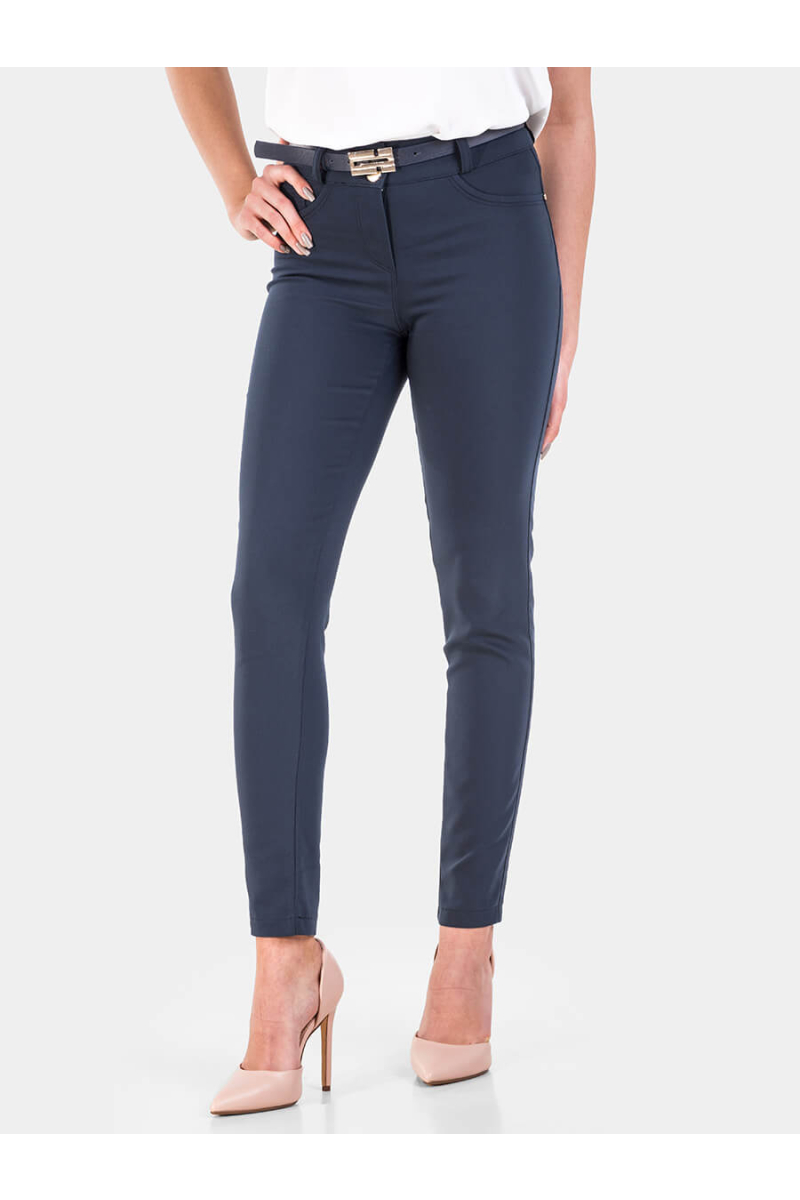 Слим фит дамски панталон 3372-18 INDIGO Fashion