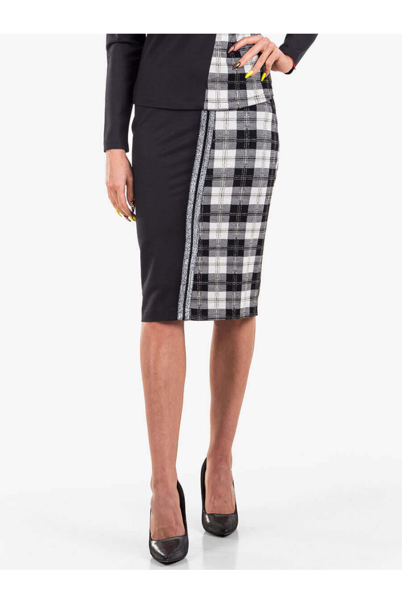 Карирана пола 85121-11 INDIGO Fashion