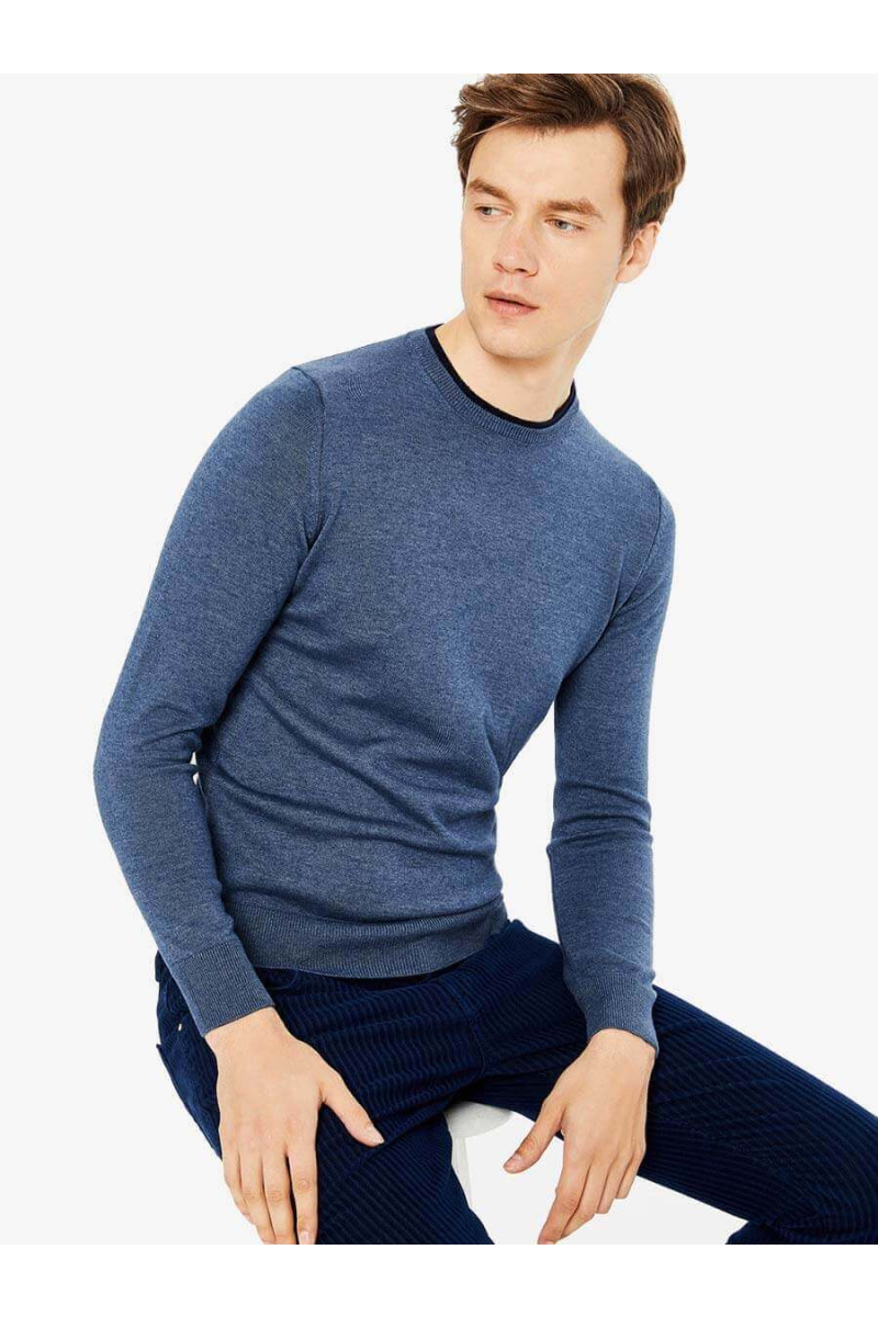 Мъжки пуловер 18367-08 INDIGO Fashion