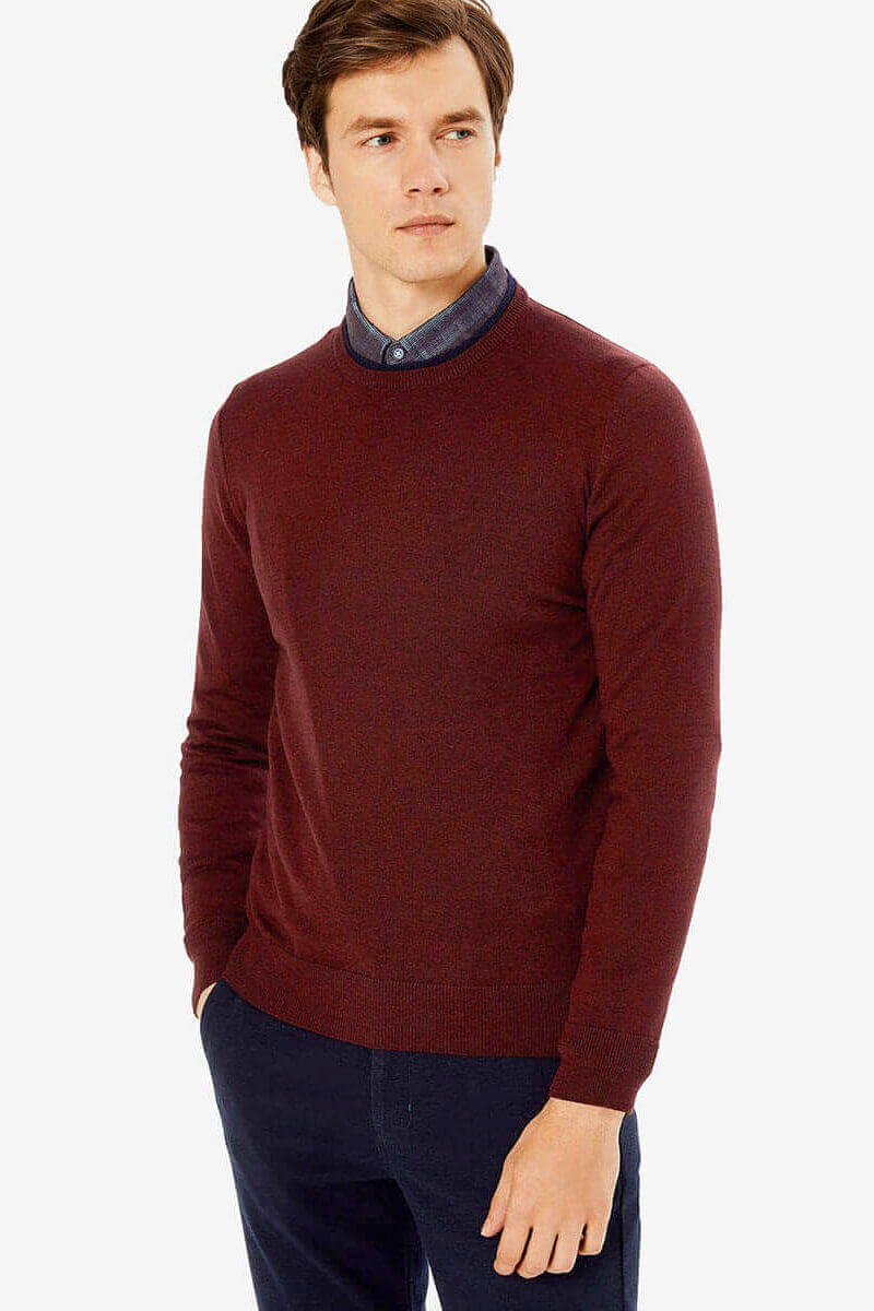 Мъжки пуловер 18367-30 INDIGO Fashion