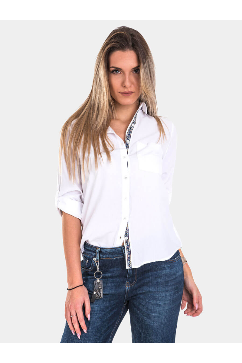 Памучна дамска риза 3417 INDIGO Fashion