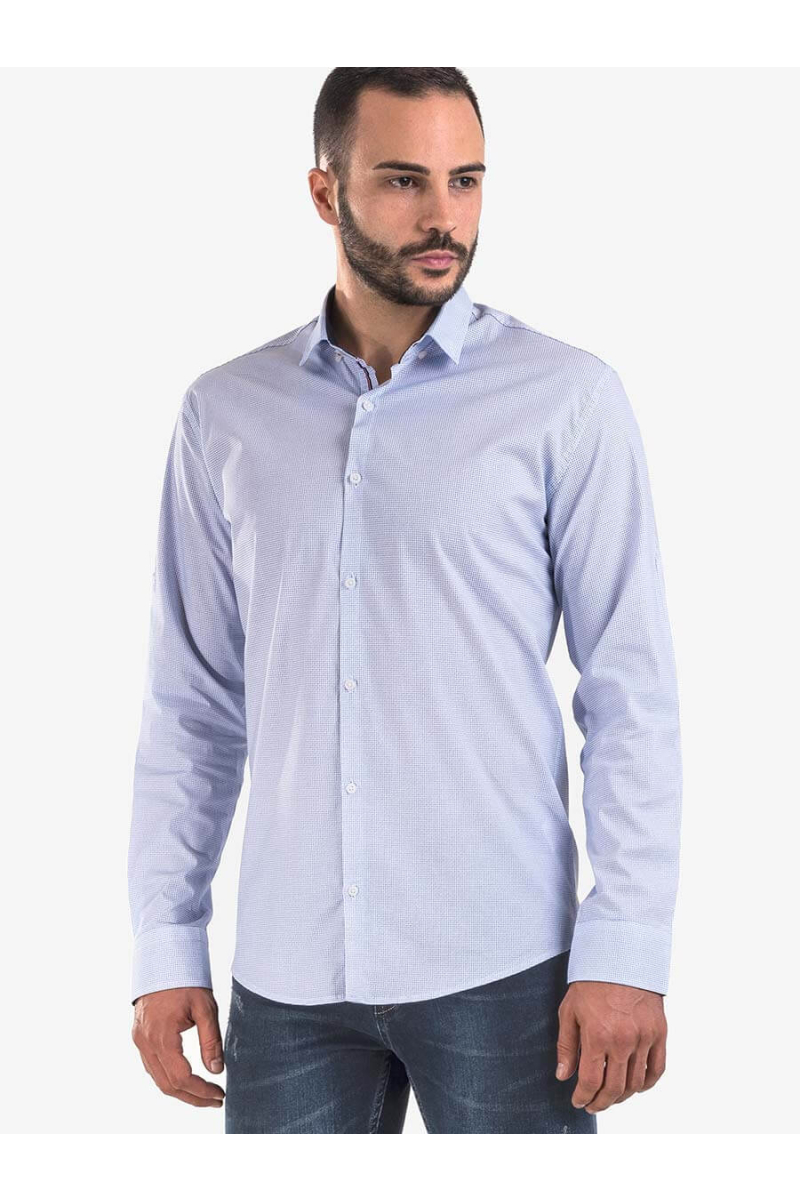 Класическа мъжка риза 6704 INDIGO Fashion