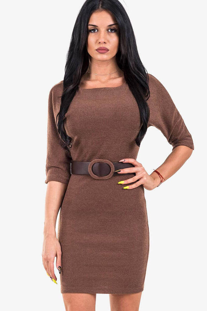 Вталена рокля 8267-28 INDIGO Fashion