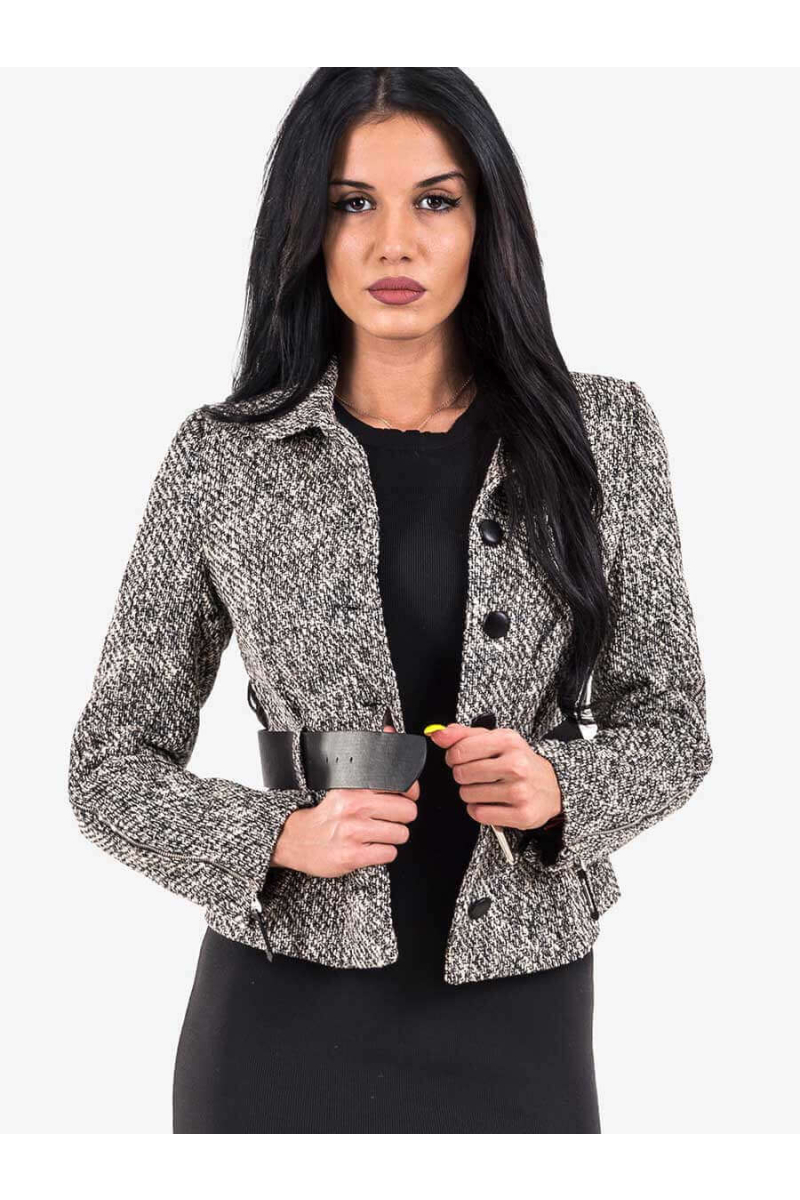 Дамско сако с колан 1911-02 INDIGO Fashion