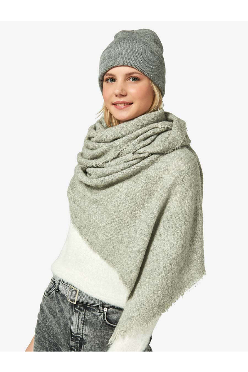 Едноцветен шал 12109-11 INDIGO Fashion