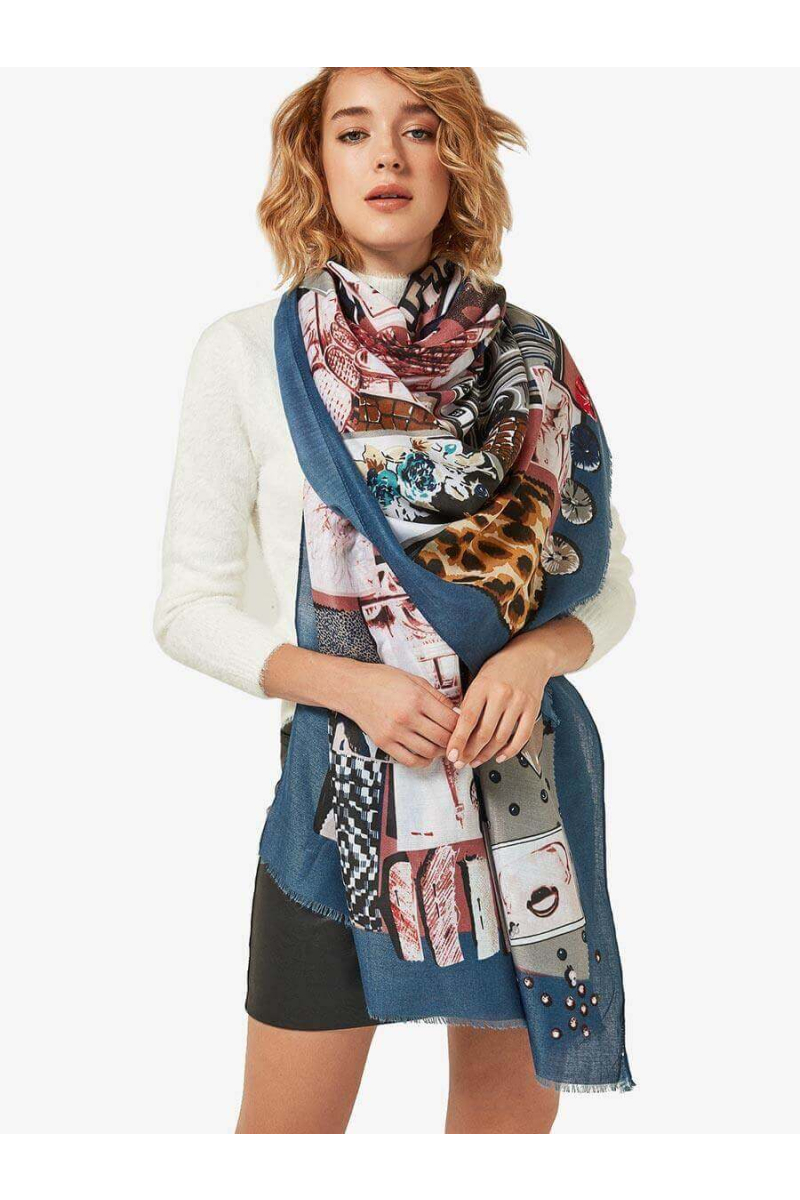Дамски шал 12147-08 INDIGO Fashion