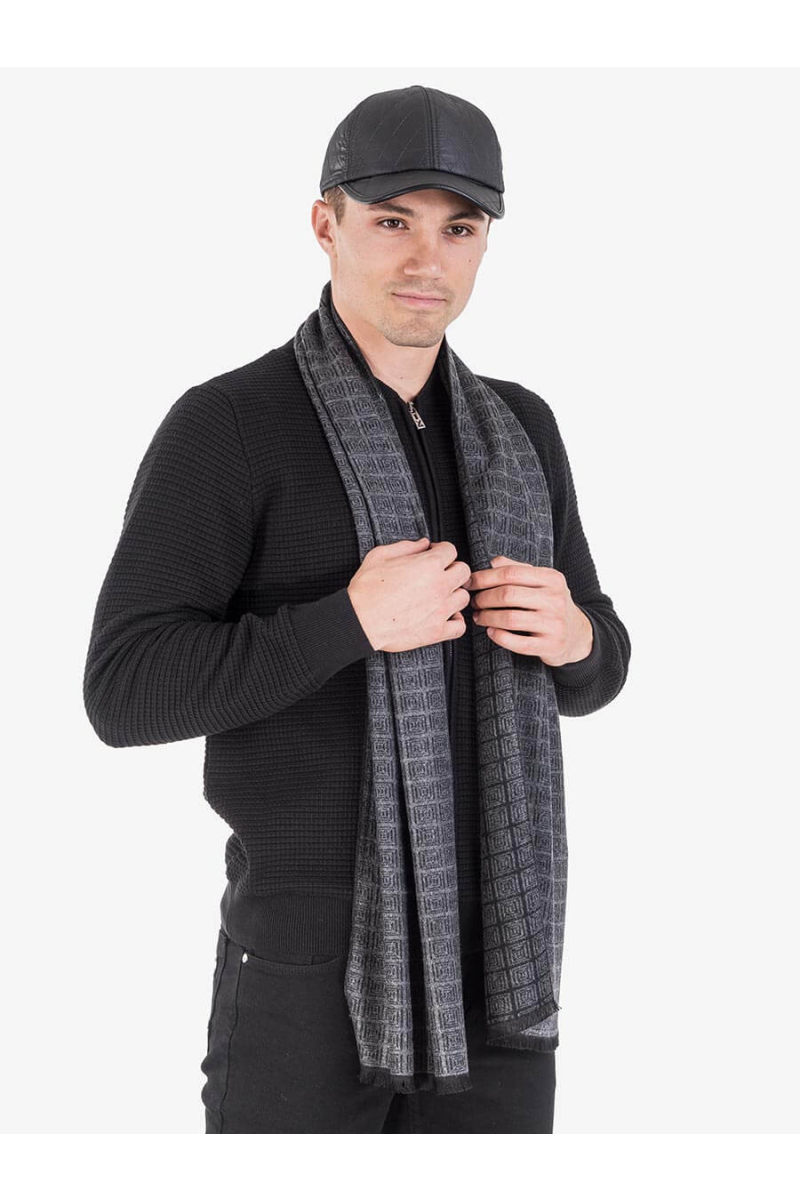 Кашмирен шал на каре 11159 INDIGO Fashion