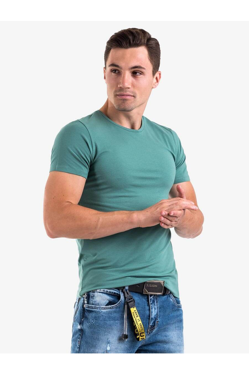 Зелена мъжка тениска - basic модел 501363 INDIGO Fashion