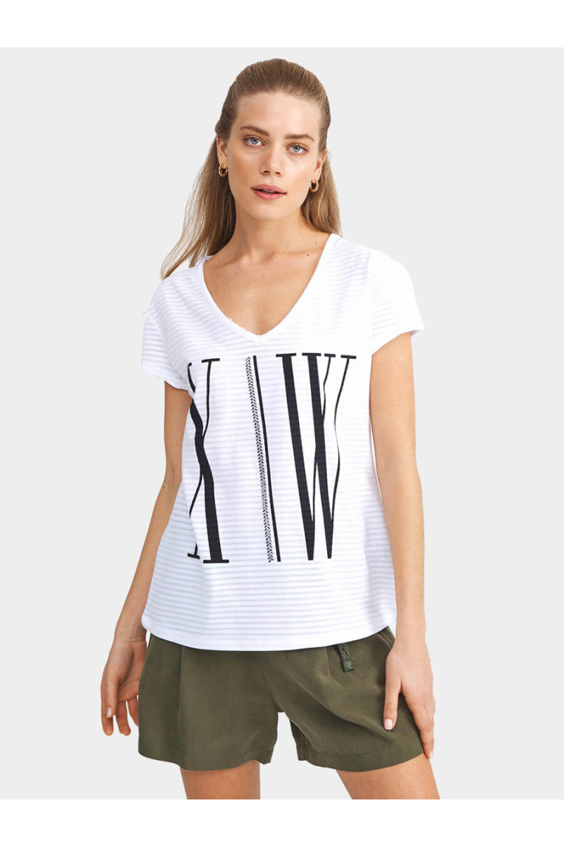 Бяла дамска блуза 601791 INDIGO Fashion