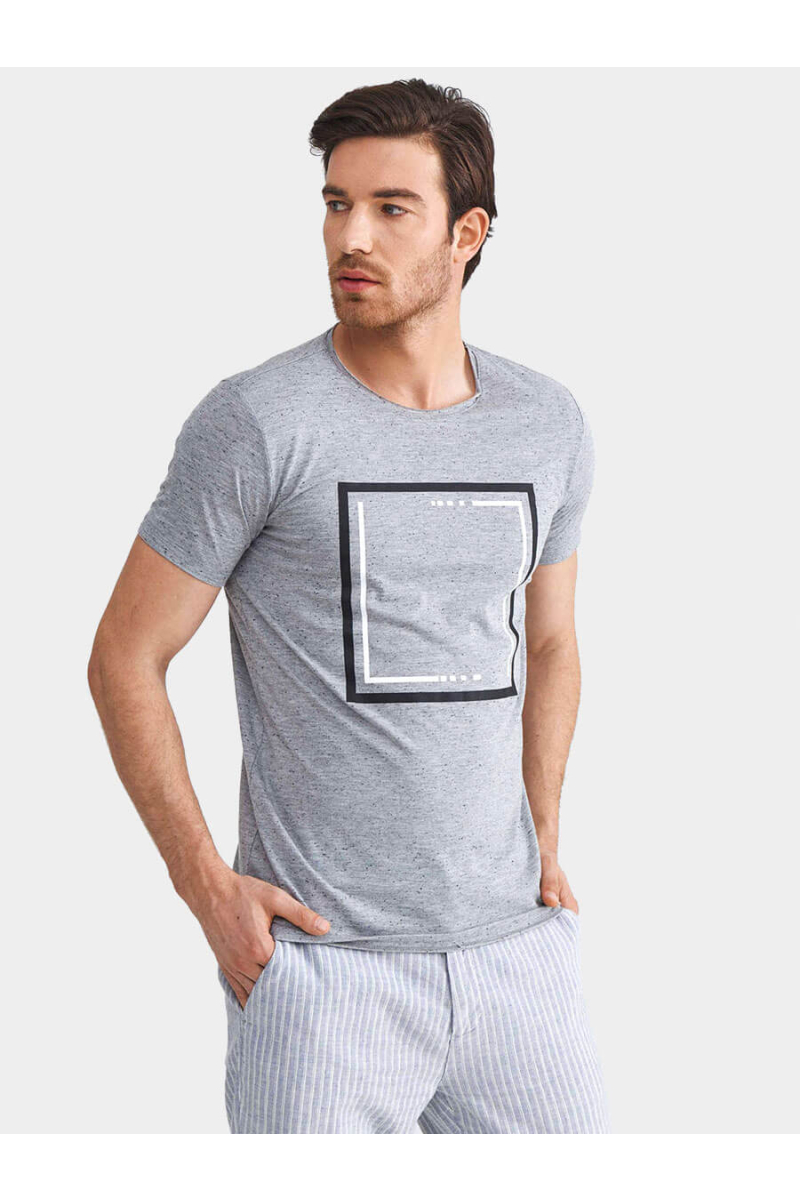 Мъжка тениска 501711-13 INDIGO Fashion