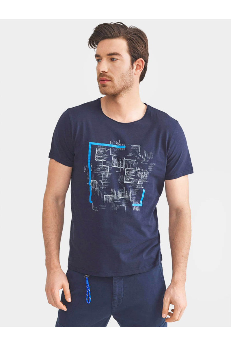 Мъжка тениска 501733-18 INDIGO Fashion