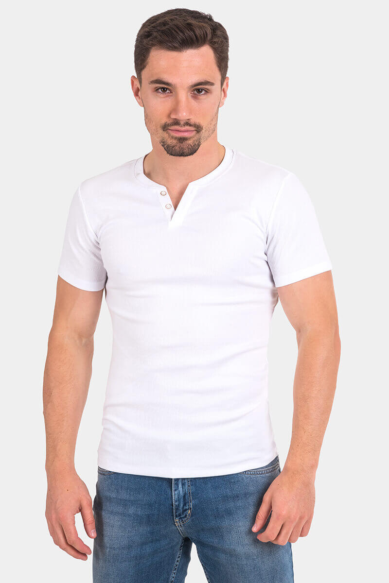 Мъжка тениска рипс 20193-20 INDIGO Fashion