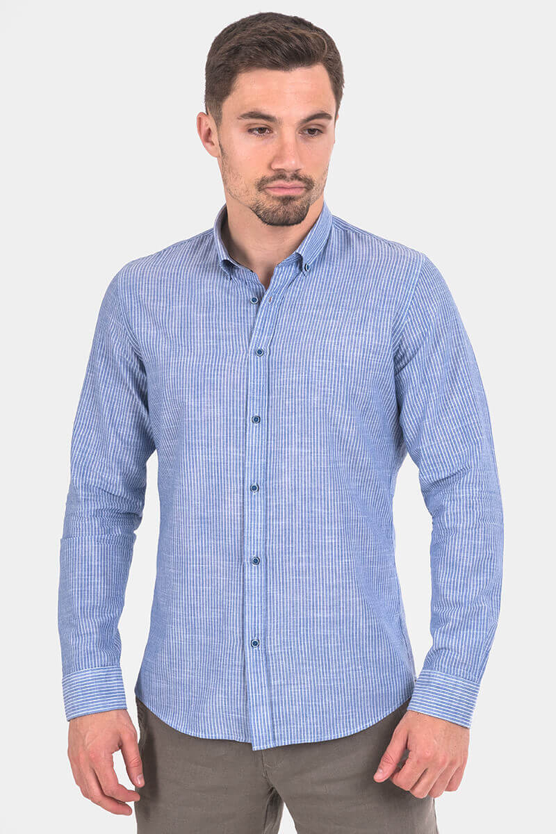 Памучна мъжка риза 32528-08 INDIGO Fashion