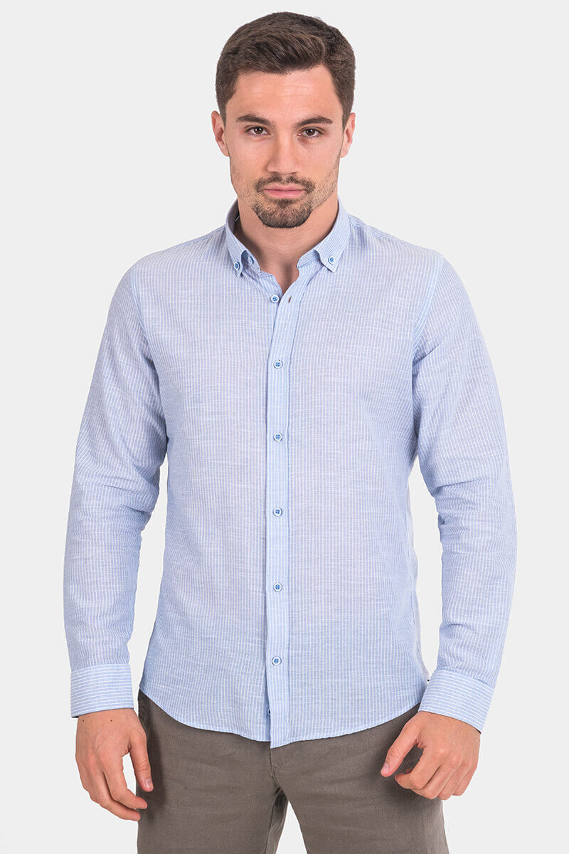 Памучна мъжка риза 32528-17 INDIGO Fashion