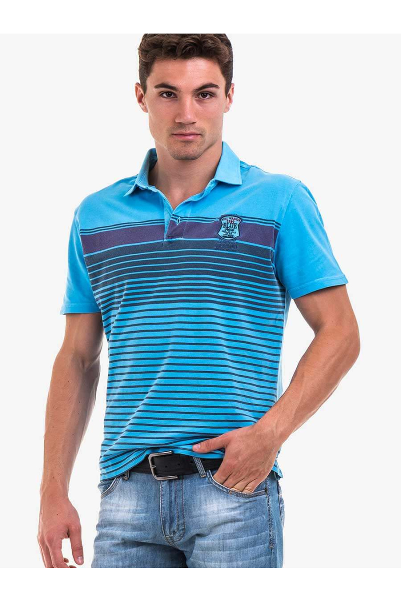 Мъжка блуза BLUE PETROL 3095-08 INDIGO Fashion