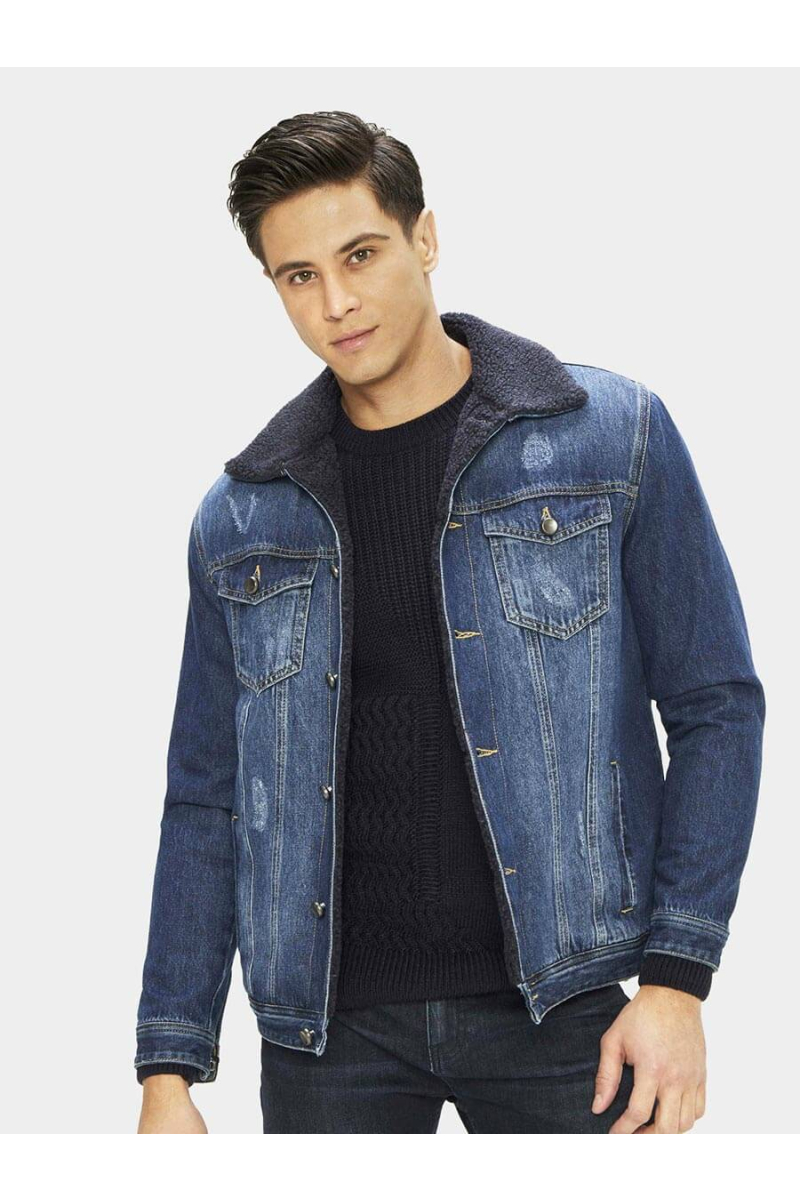 Мъжко дънково яке 190421-78 INDIGO Fashion